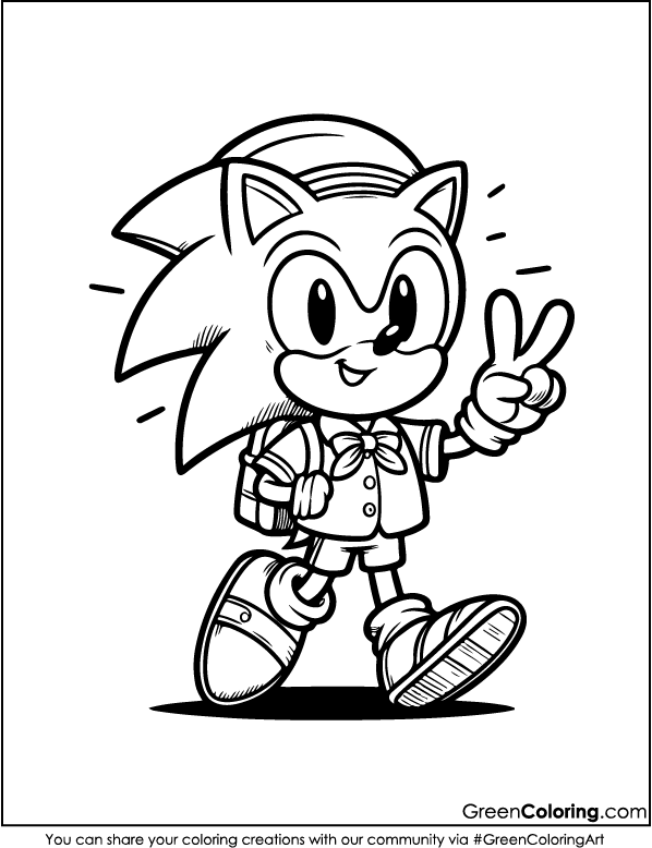 Sonic Coloring Sheets