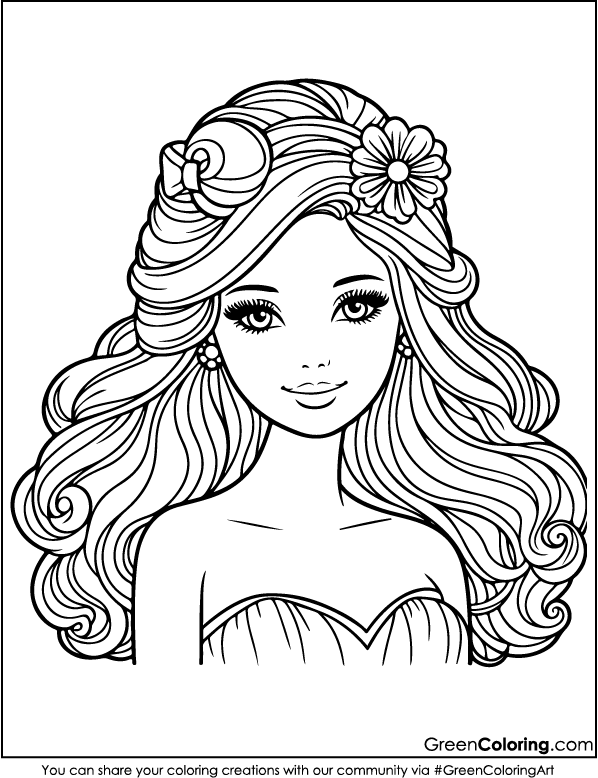 printable barbie colouring pages pdf