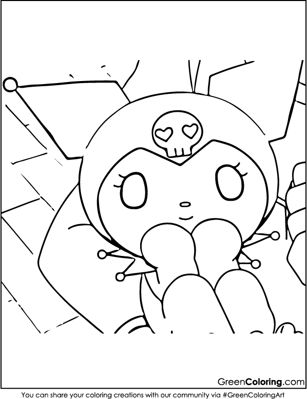 my melody colouring pages