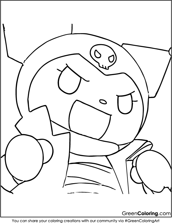 my melody coloring page