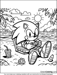 70 Must-Have Super Sonic Coloring Pages: Free Printable PDFs