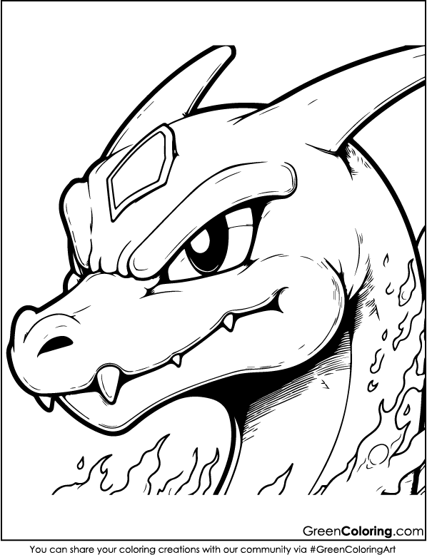 Charizard coloring pages for kids