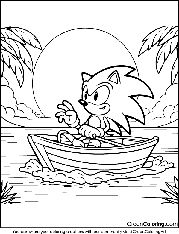 new sonic coloring pages pdf for kids