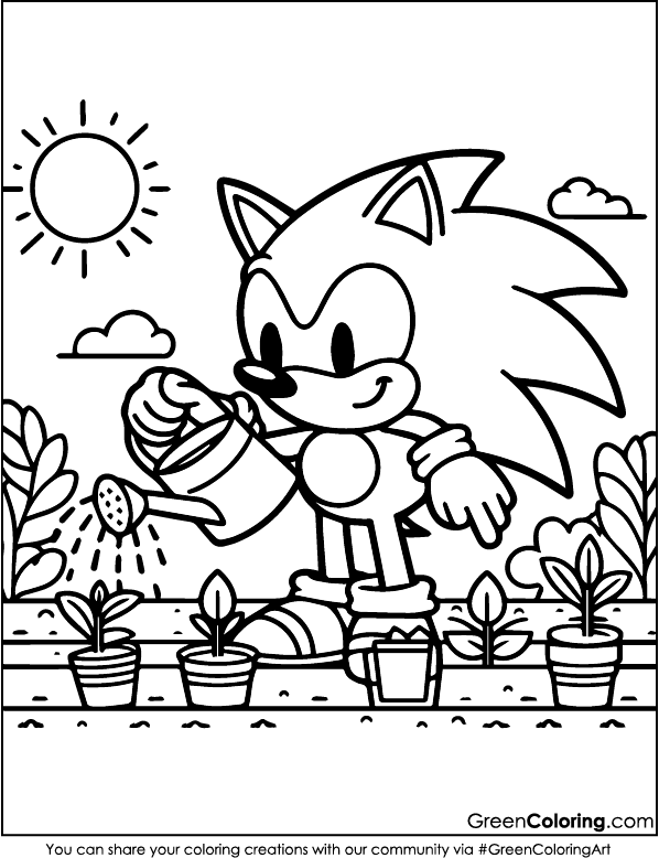 free sonic colouring sheets pdf for kids