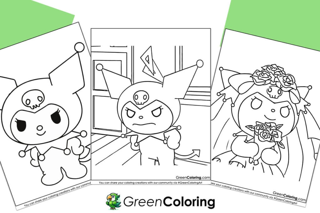 kuromi coloring pages pdf printable