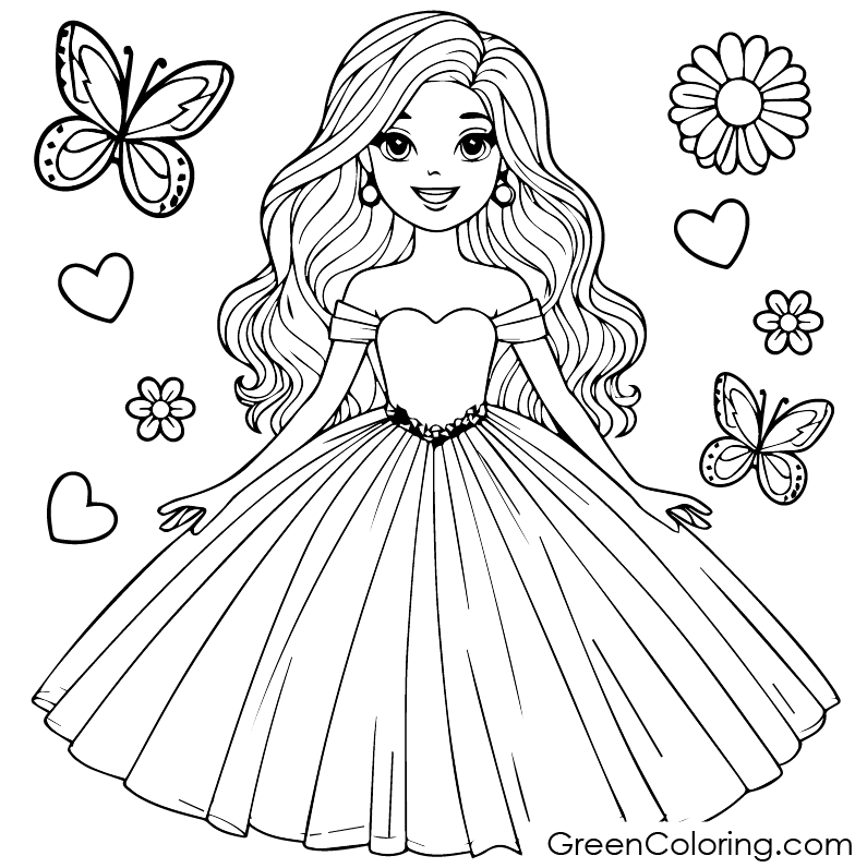 Barbie Coloring Pages