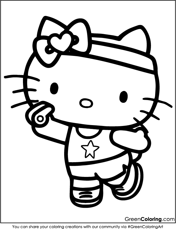 Hello Kitty Coloring Pages PDF