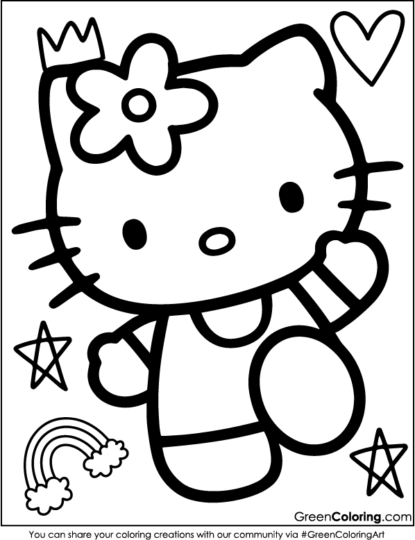 Hello Kitty Coloring Pages: Get 10 Free Printable PDFs!