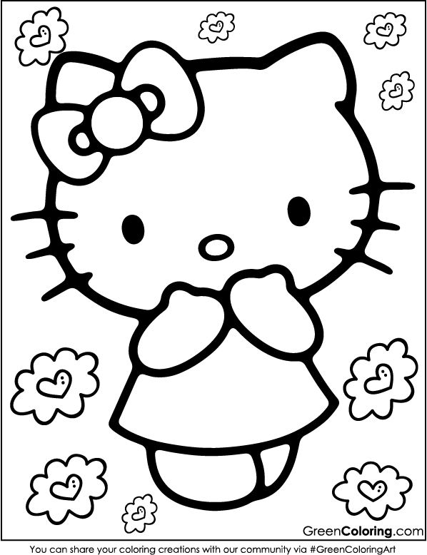 Hello Kitty Coloring Pages: Get 10 Free Printable PDFs!