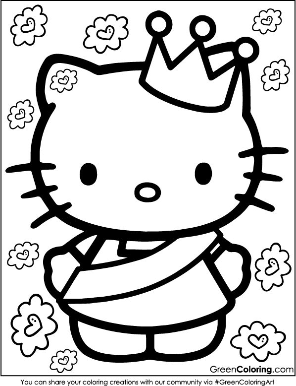 Sanrio coloring pages pdf printable