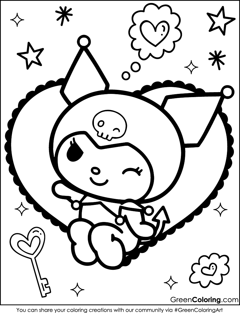 30 Kuromi Coloring Pages: Free PDF Printables