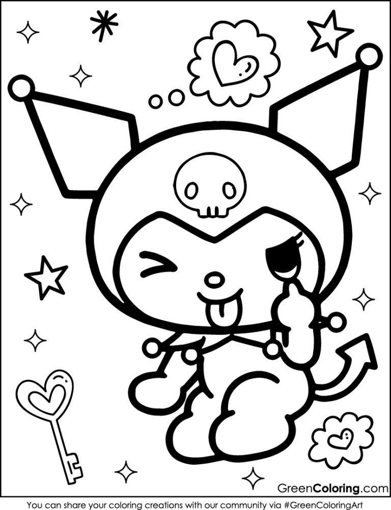 38 Kuromi Coloring Pages: Free PDF Printables