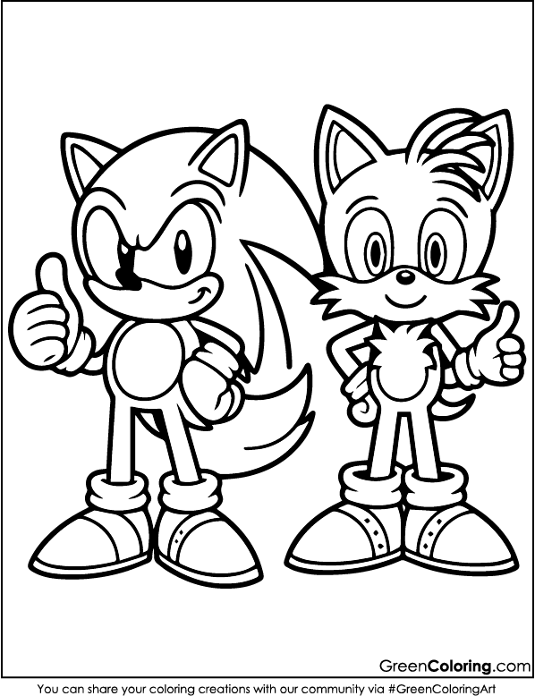 free sonic coloring pages printable for kids and toddlers