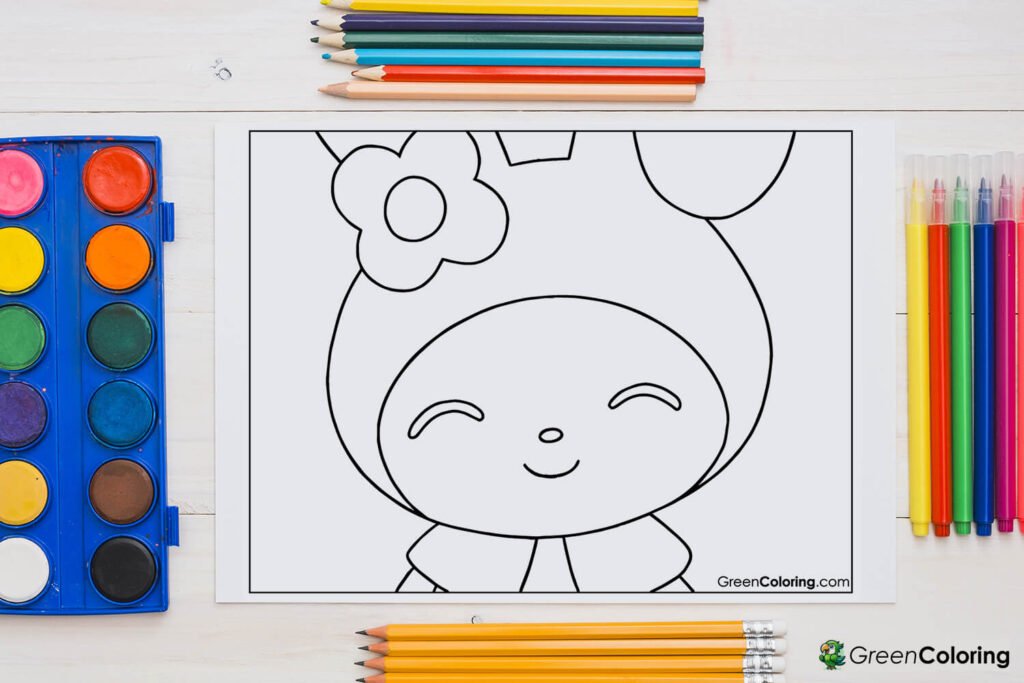 cute my melody coloring pages pdf free download