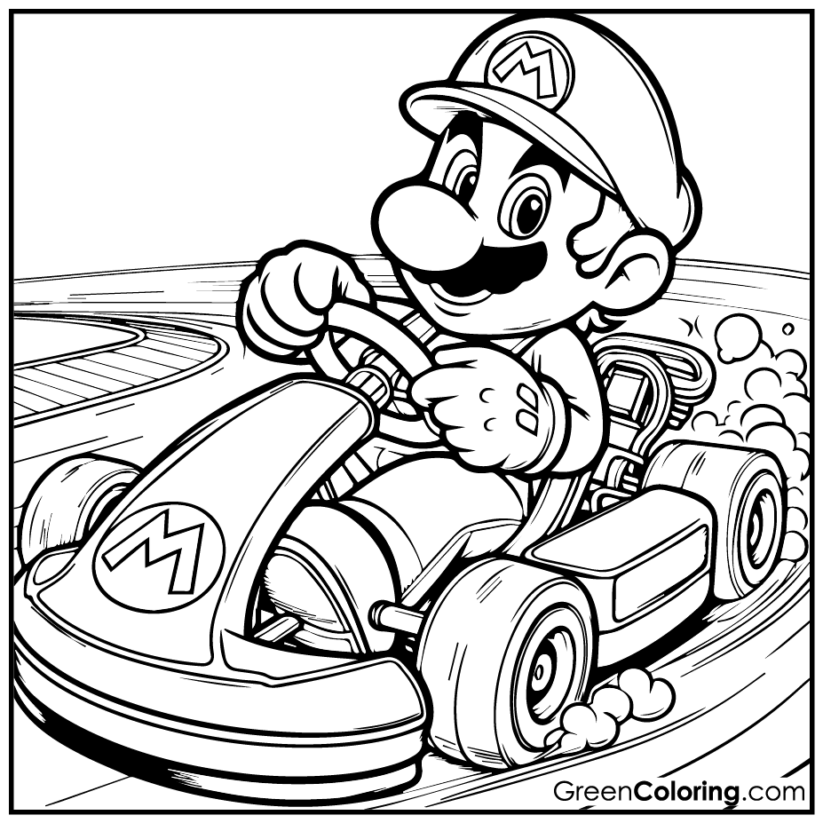 Mario Kart Coloring Pages Printable Fanny Printable Mario Kart Coloring Pages Printable Fanny Printable