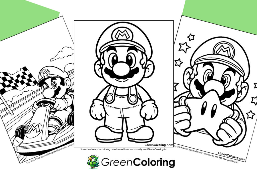 mario kart coloring pages printable