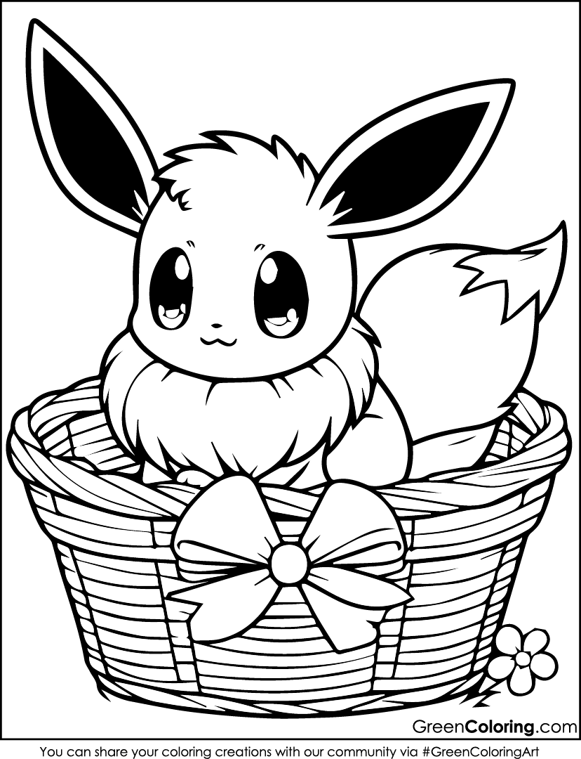 eevee pokemon coloring pages