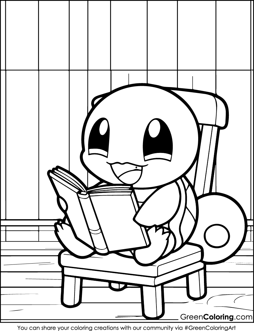 pokemon squirtle free coloring pages