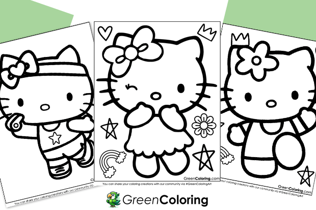 Hello Kitty Coloring Pages