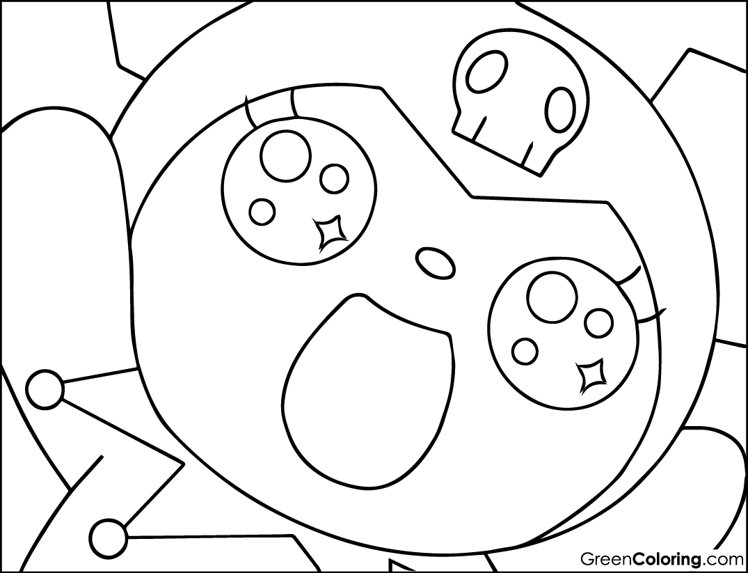 Kuromi coloring page