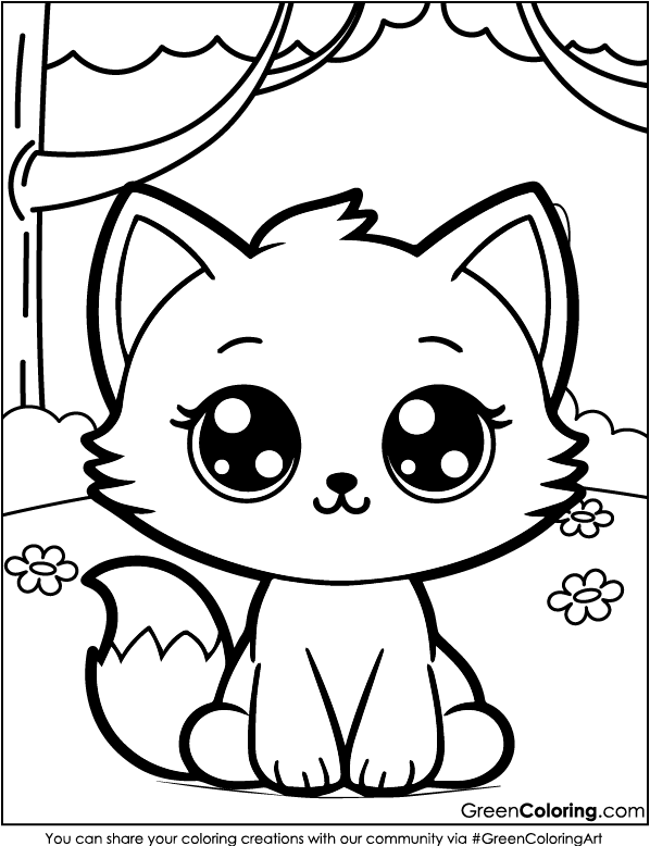 cat coloring pages realistic