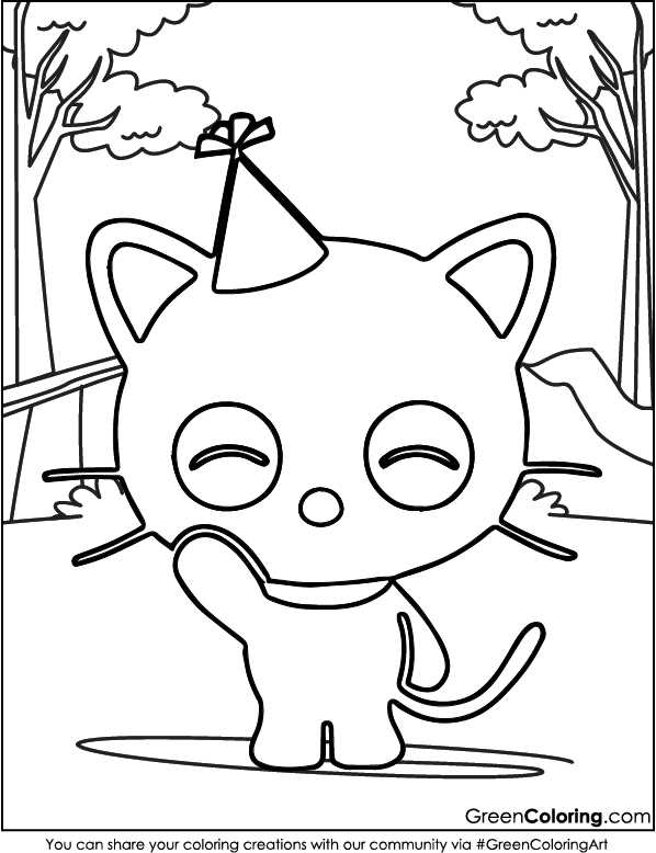 Chococat Coloring Pages