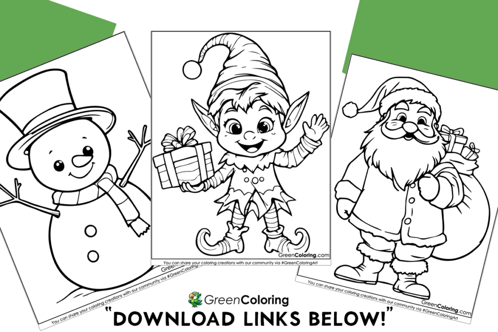 20 Christmas Coloring Pages (Download Free Printable PDF)