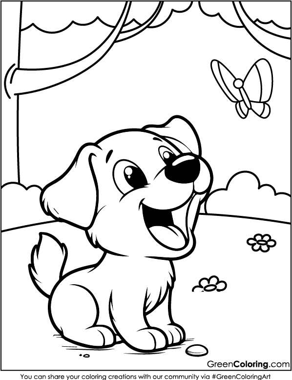 cat and dog coloring pages