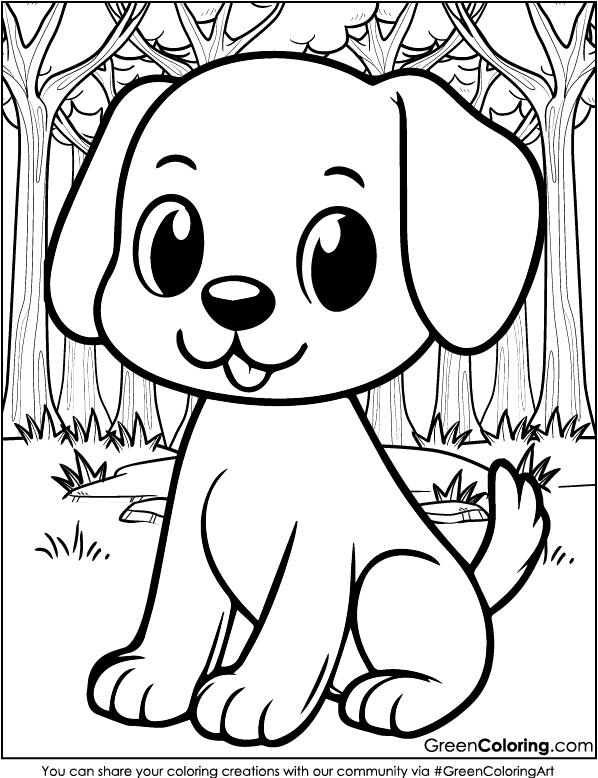 dog day coloring pages