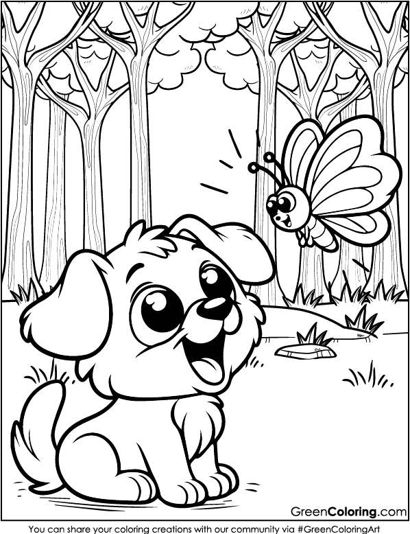 pug dog coloring pages