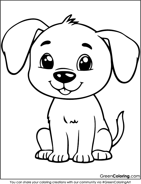 Free Dog Coloring Pages Printable PDF