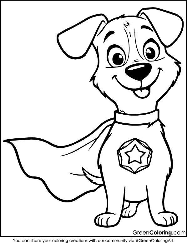 Dog Coloring Page