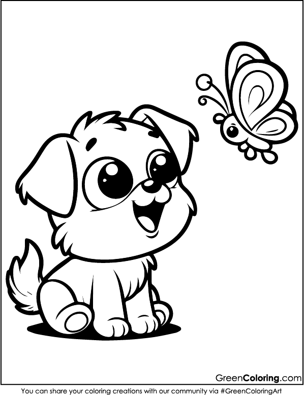 Dog Coloring Sheets PDF Free