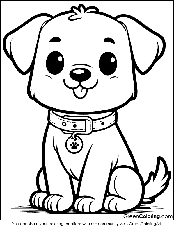 puppy coloring pages