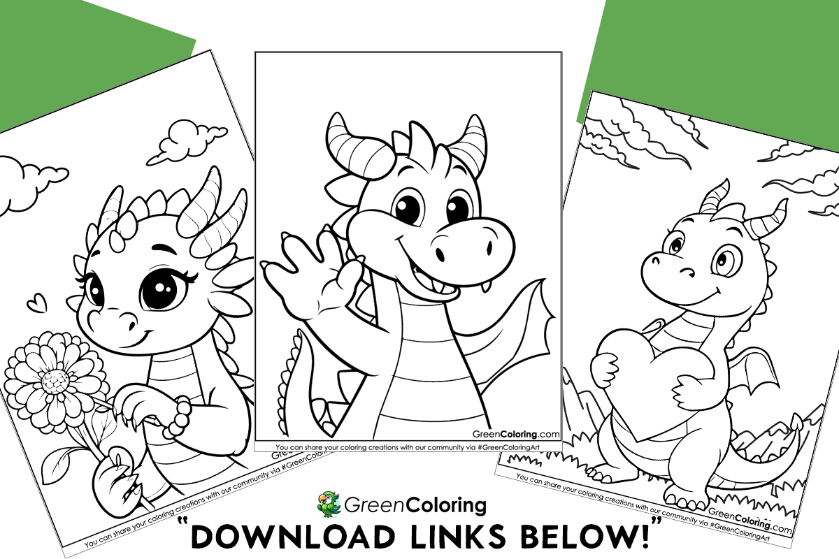 Free Dragon Coloring Pages