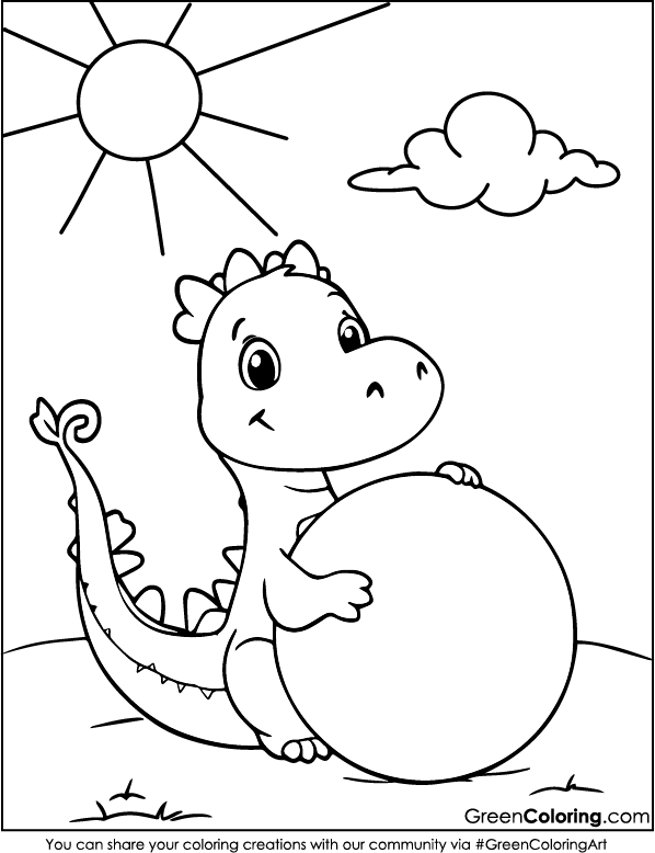 Free Dragon Coloring Page