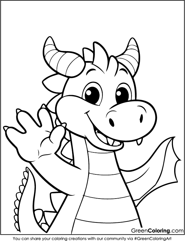 dragon coloring pages