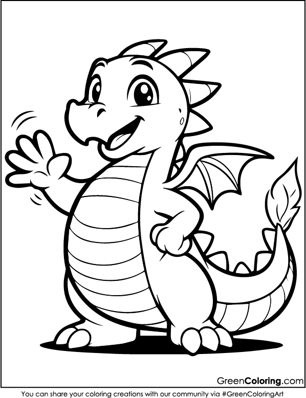 dragon coloring pages printable