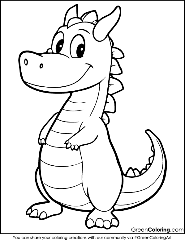 dragon coloring pictures printable