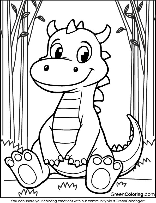 dragon coloring sheets free printable