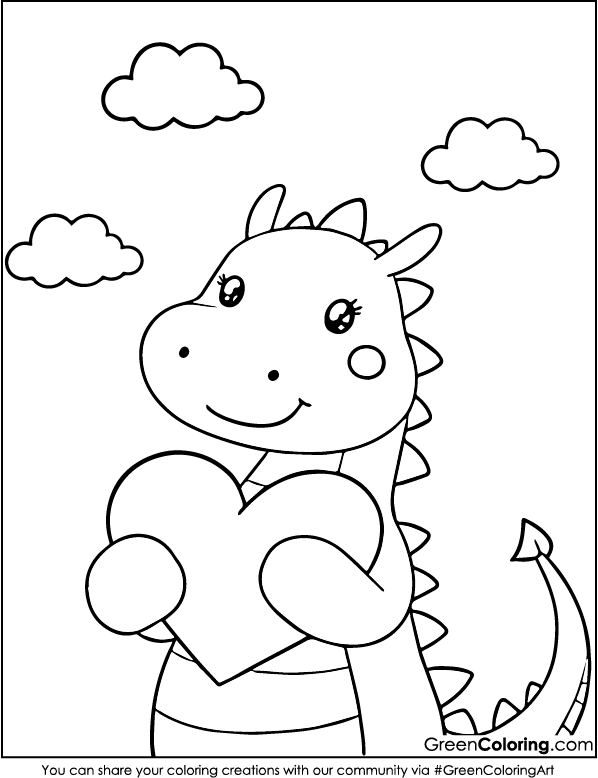 Free Dragon Coloring Pages PDF