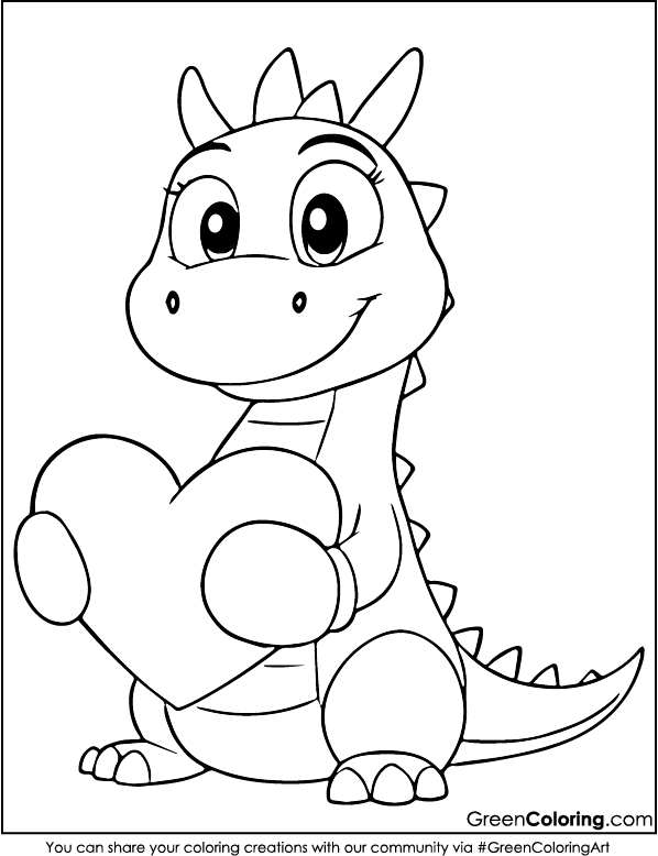 Free Dragon Coloring Pages for Kids and Toddlers