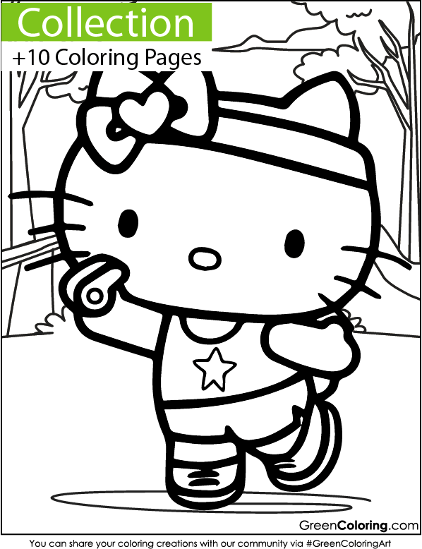 Hello Kitty Coloring Pages