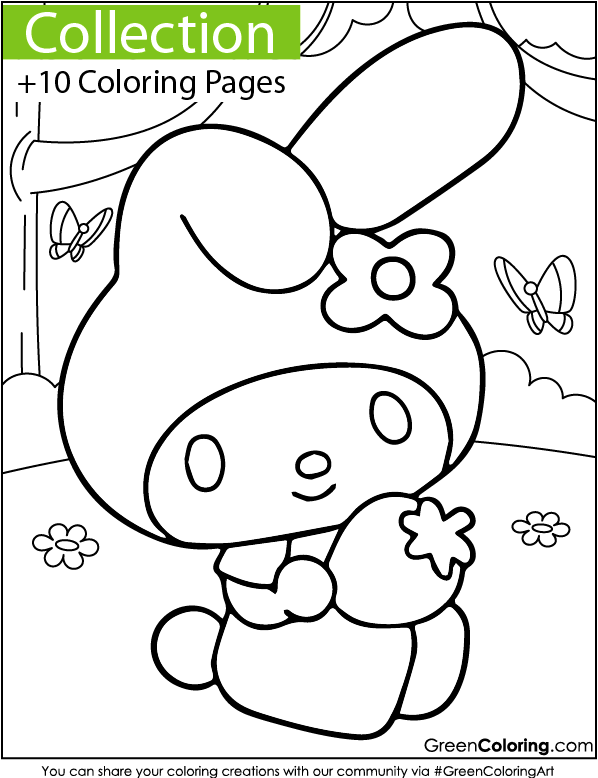 My Melody Coloring Pages Collection