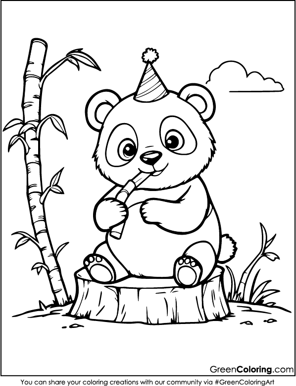 Panda Coloring Pages