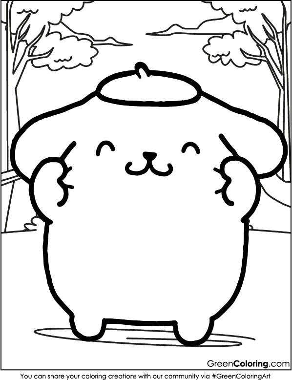 Pompompurin Coloring Pages