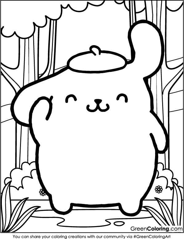 Pompompurin Coloring Pages