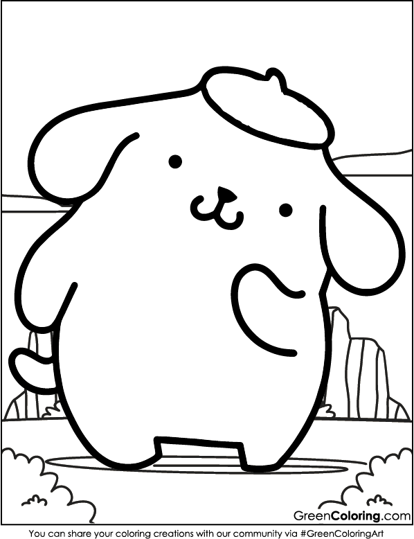 Pompompurin Coloring Pages