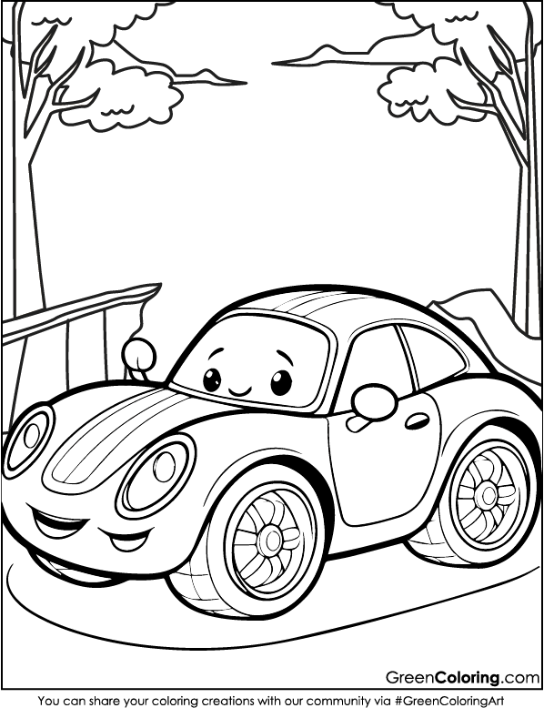 race car coloring pages