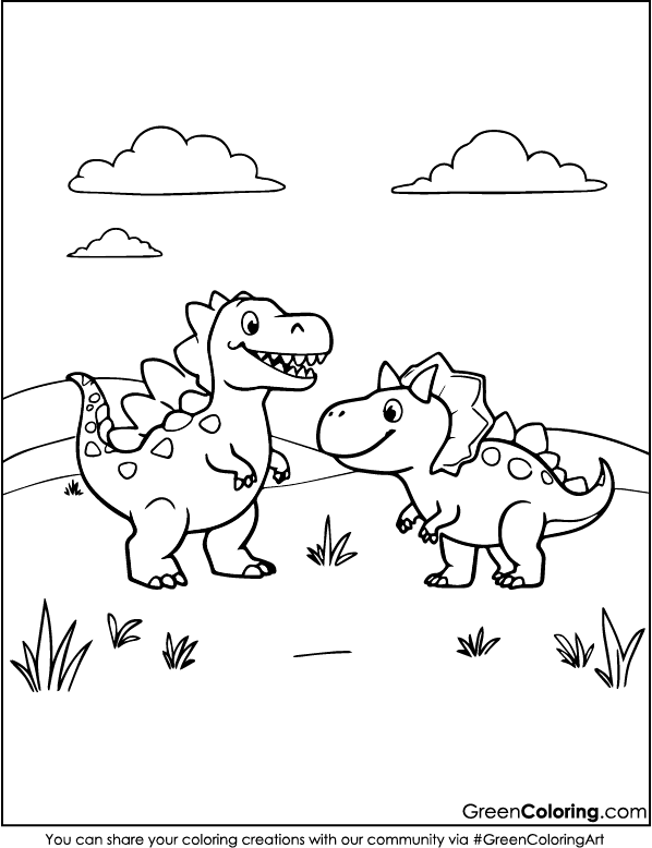 free dinosaur coloring pages